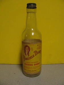 SELTENE FLASCHE Variante Virginia Dare Papieretikett Kochen Sherry Brooklyn NY Sauce - Bild 1 von 8