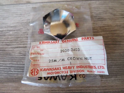 Tuerca de vástago de dirección Kawasaki NOS 44042-001 J1 D1 C2 C2SS C2TR Roadrunner 120 OM13 Foto 1 de 3