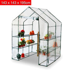 New Greenhouse Grow Green House 4'8"x4'8" Walk In Plastic Plant Vegetables
