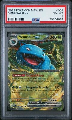 2023 POKEMON ORIGINAL BASE SET CLASSIC #3 VENUSAUR ex PSA 8 - Image 1 of 2