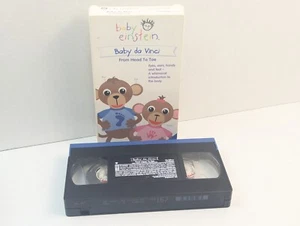 Baby Einstein: Baby da Vinci - De la cabeza a los pies (VHS, 2004) RARO FUERA DE STOCK - Imagen 1 de 12