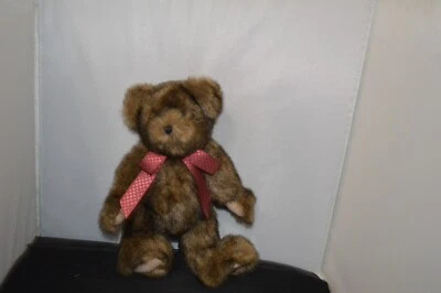 Boyds Bear 25 Aniversario Cinta Roja 10" Peluche Articulado M2 Foto 1 de 3