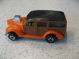 Vintage Hot Wheels 1979 arancione Ford pannello Woody Blackwall Hong Kong Hi-Raker - Foto 1 di 5