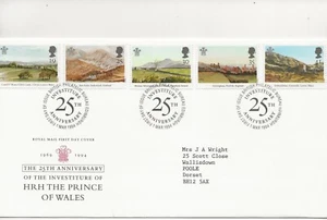 GB Comm/FDC - 25th Ann Investiture of HRH POW - Edinburgh - 1994 (ROY4) - Picture 1 of 1