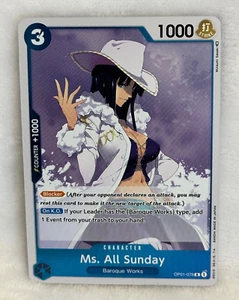 One Piece Card Game Ms. All Sunday OP01-079 Romance Dawn English - Picture 1 of 6