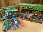2 complete Lego Minecraft sets:  Zombie Cave & Iron Golem with 7 minifigures