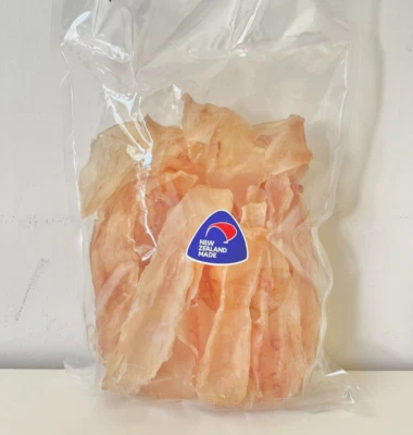New Zealand Ling Fish Maw YuJiao New Zealand made Size S新西兰鳕鱼花胶纽西兰鱼胶35片/500g - image 1 of 4