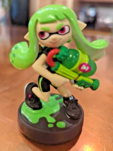 Nintendo Amiibo Splatoon Green Girl Inkling Figur Alternative Farbe - Bild 1 von 2