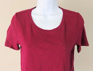Ann Taylor Loft Top/Blouse Women's Red Short Sleeve Pullover Size XS - Picture 1 of 6