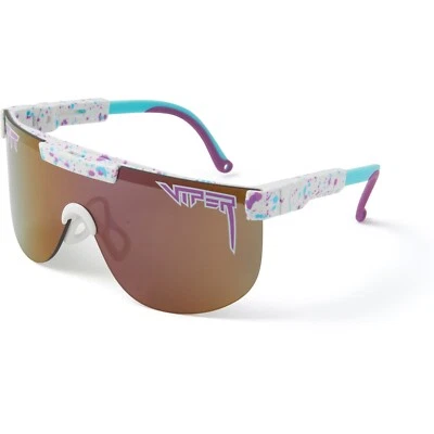 NUEVO Gafas de sol elípticas Pit Viper The Jetski - blanco/azul/marrón - espejadas Foto 1 de 3