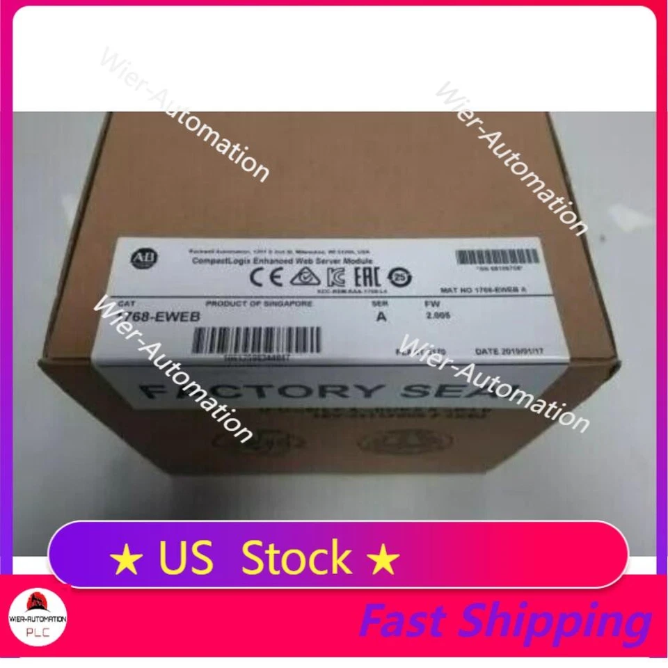 New Sealed AB 1768-EWEB  Compactlogix Enhanced Web Server Module US Free Tax - Image 1 of 1