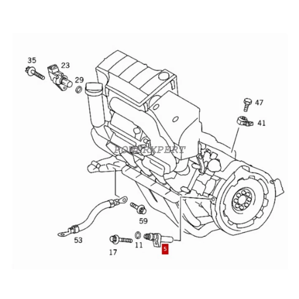 Sensor de posición del cigüeñal Bosch OEM A0031532828 para Mercedes ML350 ML55AMG 2002 Foto 1 de 4
