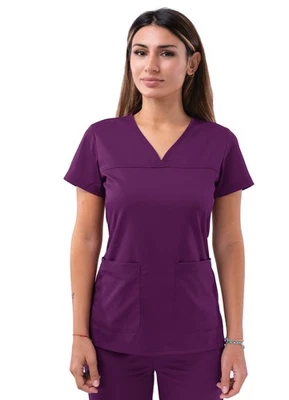 Blusa Médica Médica Adar Pro para Mujer - Sweetheart Cuello en V Foto 1 de 4