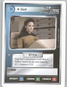 Giusti | Star Trek CCG 1994 Borde Blanco | Casi Como Nuevo - Imagen 1 de 2