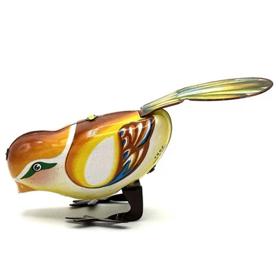 Brinquedo vintage mecânico folha de flandres corda Oriole pássaro MS 569 - - Não funciona - Imagem 1 de 4