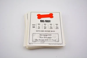 Beagle-Opoly Monopoly Spiel Ersatzteil Teile - Eigentumsurkunden - Bild 1 von 2
