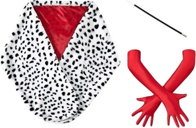 Conjunto de 3 piezas de disfraz de disfraz de abrigo de Halloween para mujer disfraz de los años 20 y 50 Foto 1 de 4