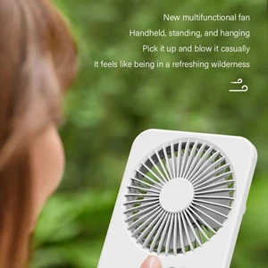 Ventilateur ultra fin convivial avec d��bit d'air r��glable et batterie recharge - Photo 1/16