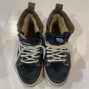Vans Blue Suede High Hi Top Skateschuhe Scotchgard 3M Fleece gefüttert Unisex - Bild 1 von 7