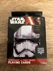 Star Wars Resistance vs.First Order Playing Cards Sealed In Graphic Tin (New) - Picture 1 of 8