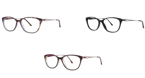 Damen Brille Dana Buchman Susette Rechteckig Vollrand Metall Brille Brillengestell - Bild 1 von 5