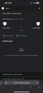 2x UEFA Nations League Finale Tickets München 08.06.25 - Bild 1 von 1
