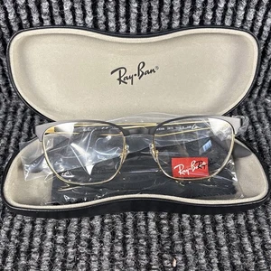 NEW Ray Ban RB6356 2875 Black Gold Square Eyeglasses Frame ONLY 50-18 145 #21 - Picture 1 of 5