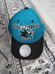 Gorra San Jose Sharks NHL Center Ice Collection Reebok bordada talla L/XL - Imagen 1 de 2