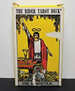Vintage 1971 The Rider Tarot Waite Deck The Magician Cards CIB With Instructions - Bild 1 von 4