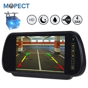 MOPECT 170° Weitwinkel Rückfahrkamera + 7 Zoll Farb Rückspiegel Monitor Auto KFZ - Bild 1 von 12