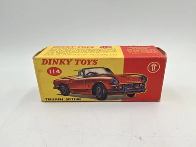 Dinky Toys 114 Triumph Spitfire BOX ONLY 1960s - Image 1 of 4