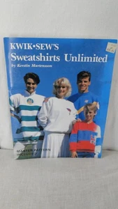 Kwik Sew ~ SWEATSHIRTS UNLIMITED PATTERN BOOK by Kirstin Martensson - Unisex - Picture 1 of 2