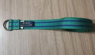 Cinturón para niños Polo Ralph Lauren, verde y azul, talla 7, 28 pulgadas Foto 1 de 4