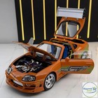 Modellino Auto Pressofuso 1:24 A80 MK4 1995 Metallo con Suoni e Luci Regalo