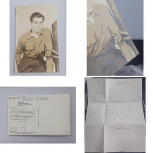 Vintage Photograph & Letter Hand Signed GAR MOORE Actor w/ Envelope - Picture 1 of 9