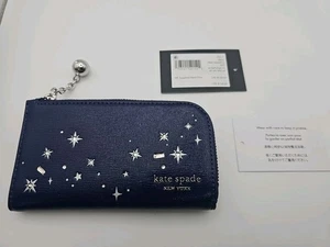 Portafoglio Kate Spade New York Devin impreziosito slim bifold pelle saffiano NUOVO - Foto 1 di 5