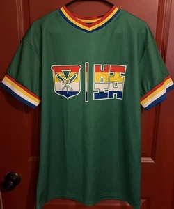 Camiseta deportiva de béisbol softbol Hawaii Finest talla pequeña verde - Imagen 1 de 6