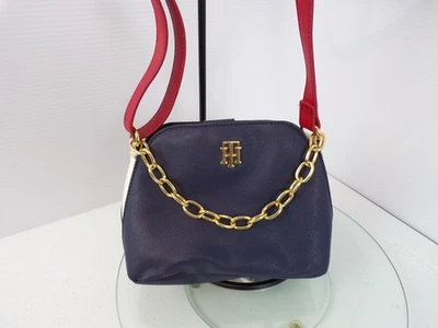 TOMMY HILFIGER Faux Leather Crossbody Purse NWOT RED/WHT/BLU - Image 1 of 4