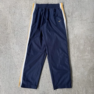 Pantalones de baloncesto vintage Y2K Nike Breakaway calentamiento a presión azul marino talla mediana Foto 1 de 4