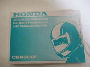 Manual del conductor Honda CBR 600 F Manual del conductor Manual del usuario 00X - Imagen 1 de 6