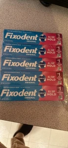 Fixodent Original Prothesen Haftcreme, 2,4oz (5er Pack) Neu Versiegelt Wert - Bild 1 von 3