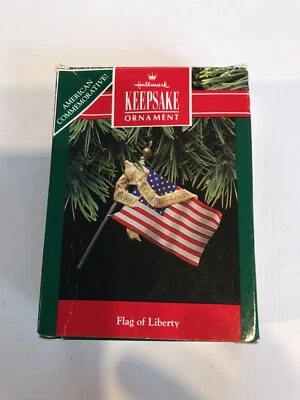 Sello Patriótico Bandera de la Libertad Ornamento 1991 Foto 1 de 3
