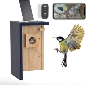 Birdhouse Camera with Solar Powered, HD Vision Camera Watch Bird Nesting & Hatch - Picture 1 of 8
