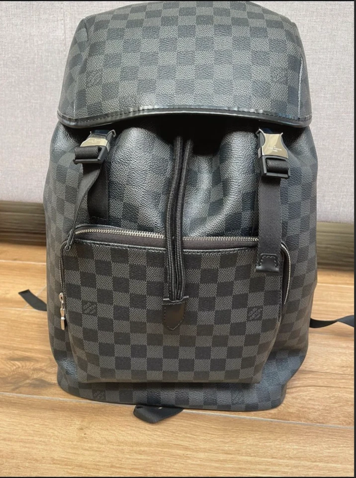 AUTHENTIC LOUIS VUITTON ZACK DAMIER GRAPHITE LARGE BACKPACK BLACK - Image 1 of 4