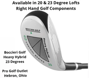 NUEVO #3 o #4 Boccieri Golf híbrido pesado (seleccione loft - 20* o 23*) solo cabezales - Imagen 1 de 4