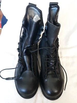 NOVAS BOTAS USGI MATTERHORN COMBAT SAFETY TOE Goretex PRETO Couro + Nylon 6.5 XW - Imagem 1 de 4