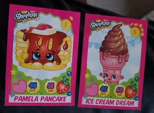 Tarjetas coleccionables Topps 2013 Shopkins x paquete de 2 no 51 52 Sweet Pancake Ice Cream  - Imagen 1 de 4