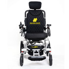 Fold And Travel Auto Recline Lightweight Foldable Electric Power Wheelchair