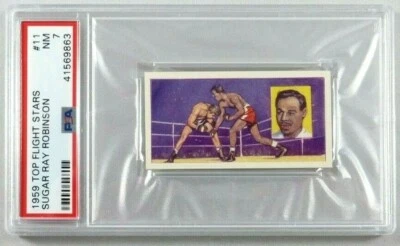 SUGAR RAY ROBINSON 1959 TOP FLIGHT STARS #11 PSA 7 - Image 1 of 2