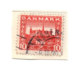 Danimarca 1920 Reunion SC: 156 10Øre Timbro Usato Leggermente Cernierato - Foto 1 di 1